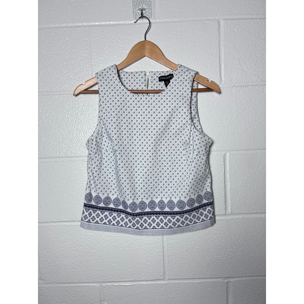 Anthropologie Cynthia Rowley geometric rayon top